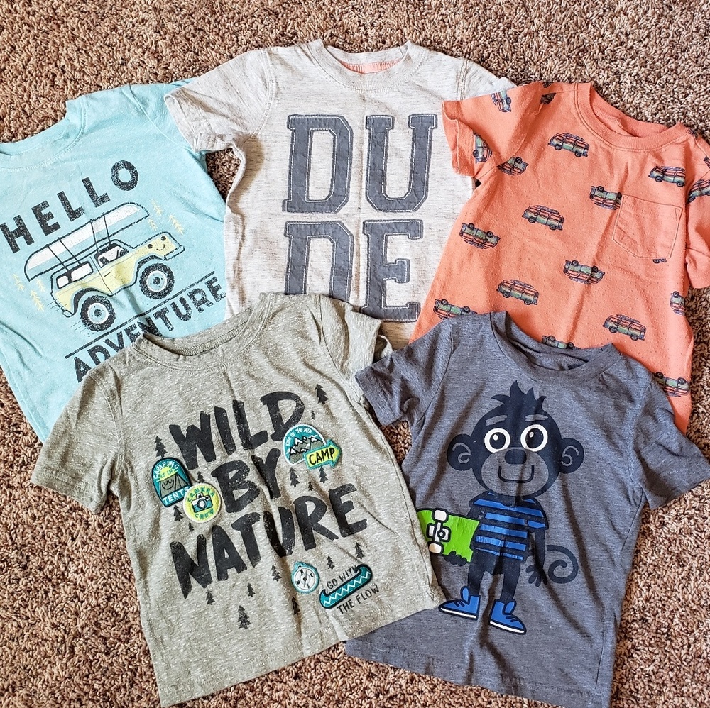Lot of 5 Tees 2T/3T